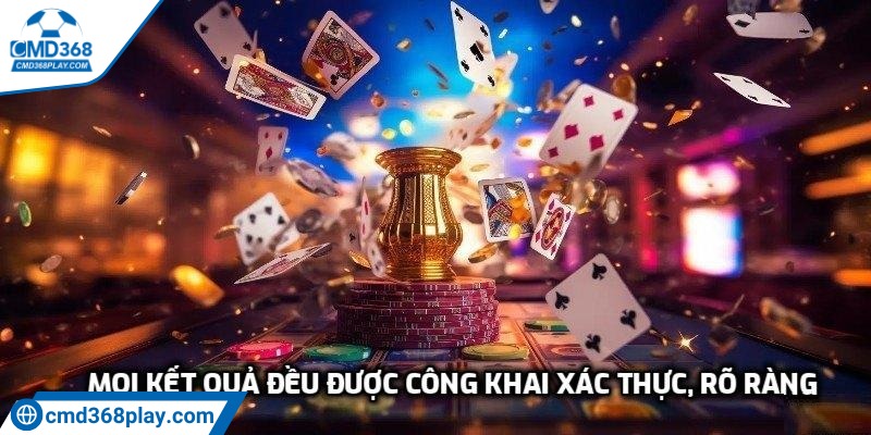 Mọi kết quả đều được công khai xác thực, rõ ràng